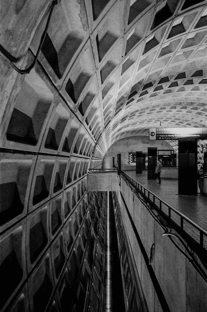 Metro shot on Ilford HP5 Plus 400 with a Nikon F3 HP, developed at District Camera, by Pieper Holeman