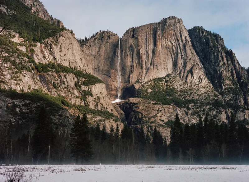 Yosemite Falls shot on Kodak Portra 400 with a Mamiya 645 1000S, by Tony Dusan