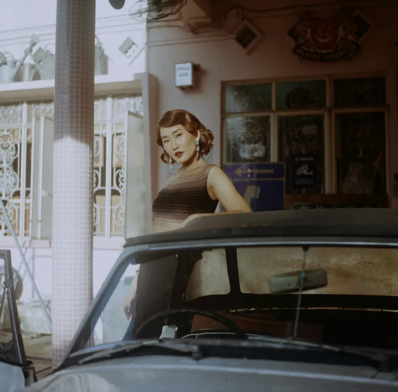 Just a girl shot on Kodak Portra 800 with a Yashica Mat 124G, by Reggie