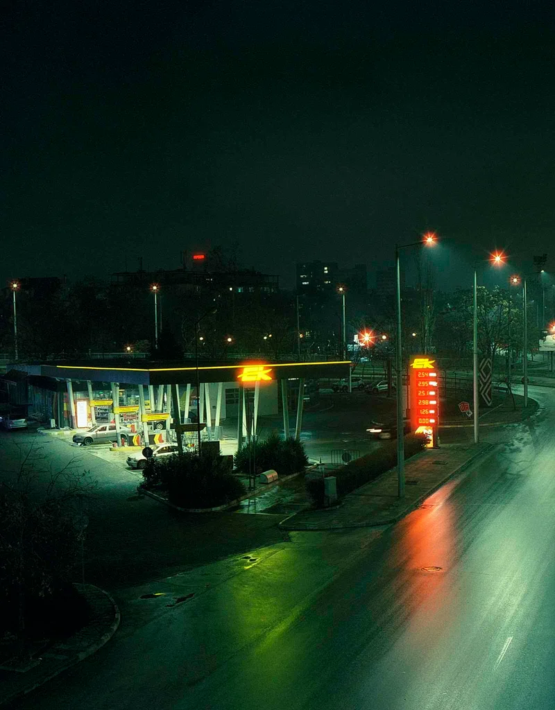 Nightcall shot on Cinestill 800T with a Pentax 645, by И{