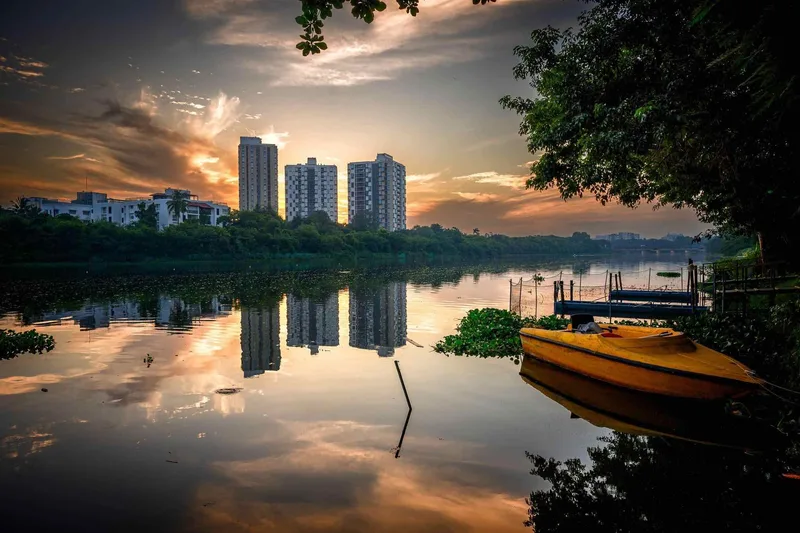 Serene shot on Fujifilm Velvia 100 with a Fujica AX-1, by Ramesh
