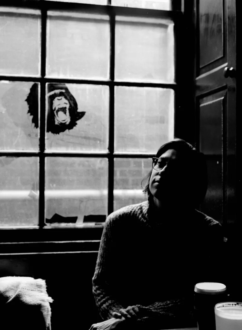 Quiet Sunday Pint shot on Ilford Delta 400 with a Mamiya 645 Pro TL, by Benjamin
