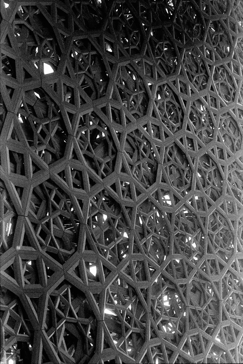 Louvre shot on Ilford Kentmere Pan 400 with a Olympus OM-2SP, developed at Home / Self-Developed, by Faisal