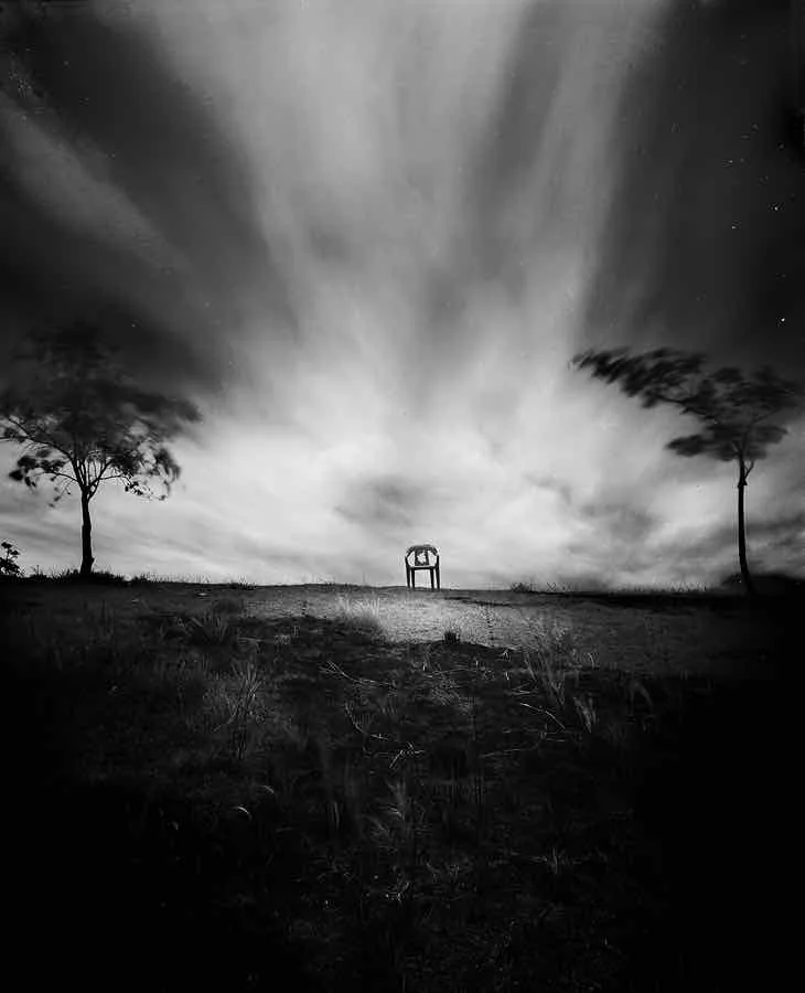 Chair shot on Kodak Tri-X 320 with a Sinar P, by Dark Days | Dark Nights