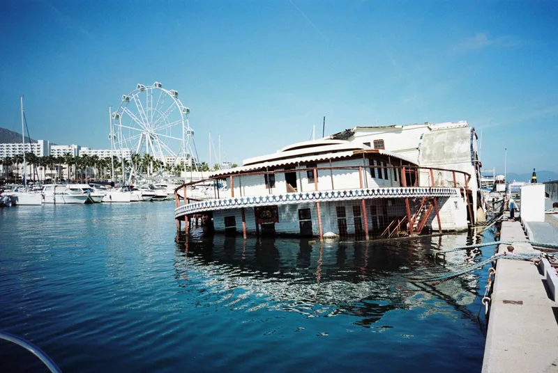 That sinking feeling. shot on Kodak Portra 160 with a Nikon AF600, developed at Tanners Bank Darkroom, by Mark Beadle