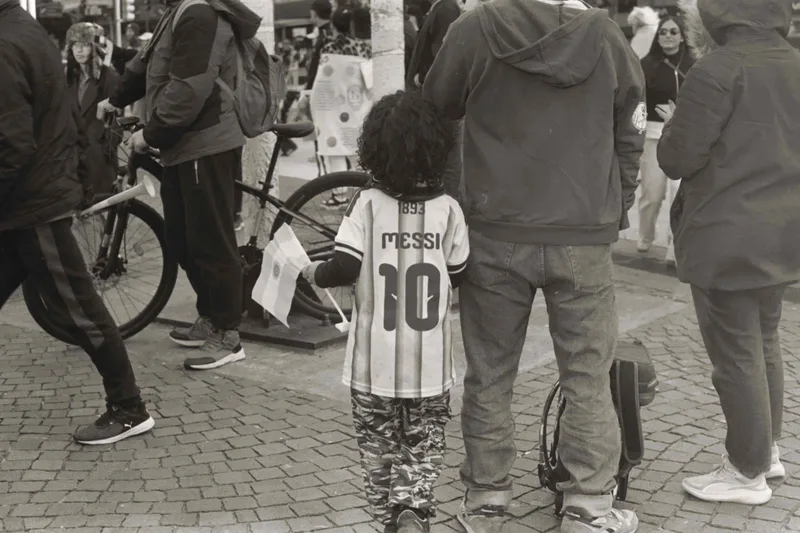 Messi shot on Kodak Double-X 5222 with a Olympus OM-2, developed at TOKYO Photo Lab, by Paula