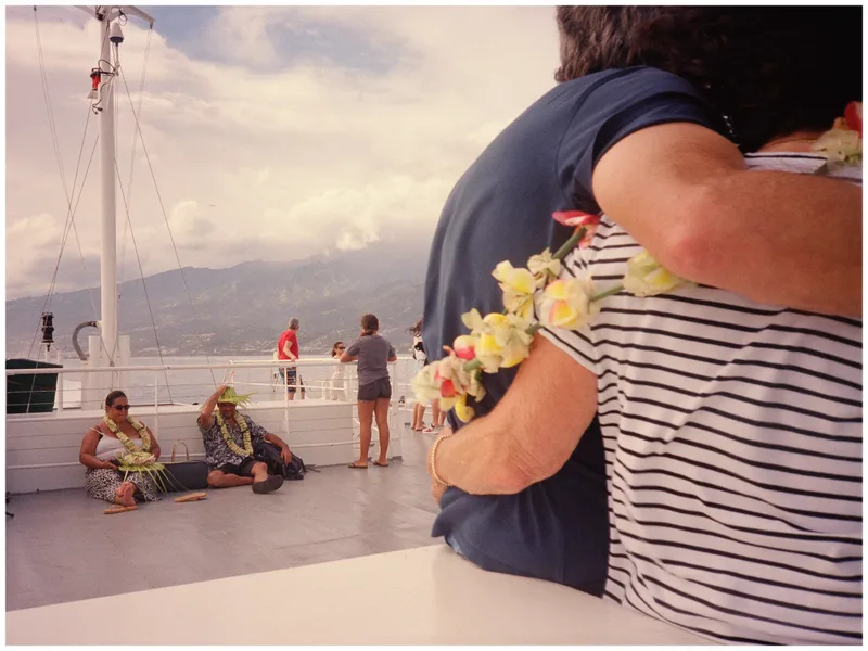 Ferry to Mo’orea shot on Kodak Portra 400 with a Cannon SureshotA-1, developed at Nelson Photo Supplies, by Leland