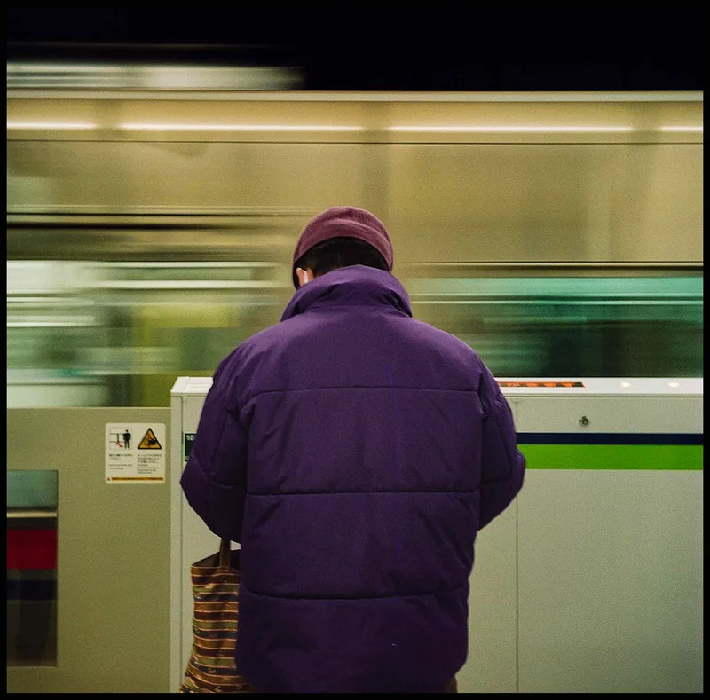 Tokyo Subway shot on Kodak Portra 800 with a Yashica D, by Jason Haywood