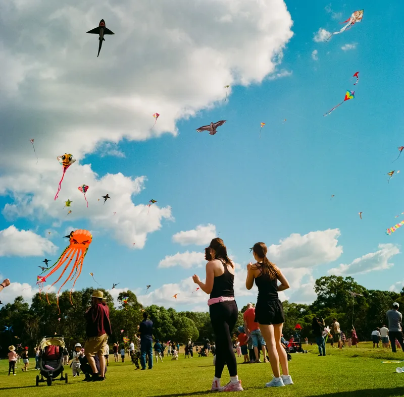 /// Kite shot on Kodak Gold 200 with a Rolleiflex 3.5F, developed at Rewind Photo Lab, by Neal