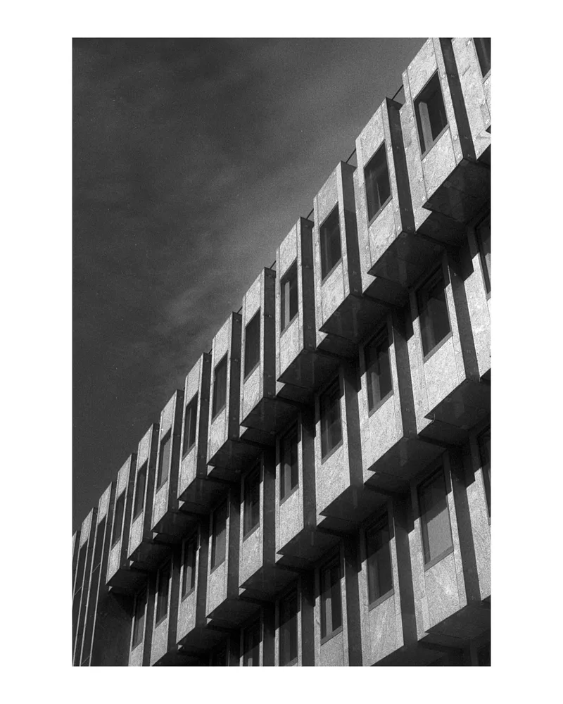 Bank House, Leeds shot on Foma Fomapan 400 Action with a Olympus OM-2N, developed at Home / Self-Developed, by gerge_sletar