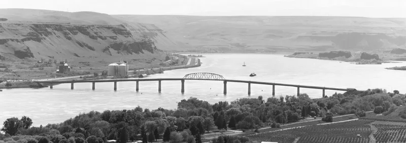 Biggs Junction Bridge shot on Ilford Delta 100 with a Toyo 45G, developed at Home / Self-Developed, by Ken in Portland