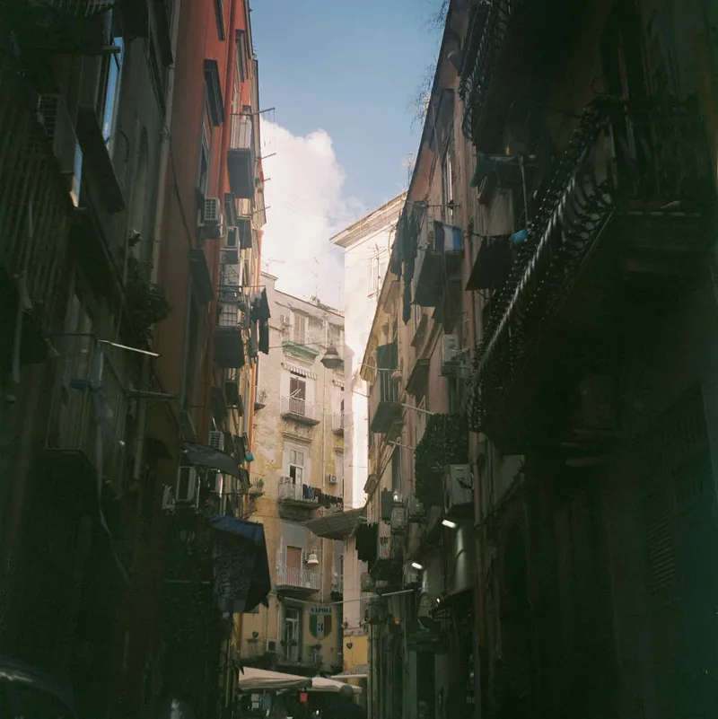 Spanish Quarter, Napoli shot on Fujifilm Pro 400H with a Seagull 4A, by Alasdair