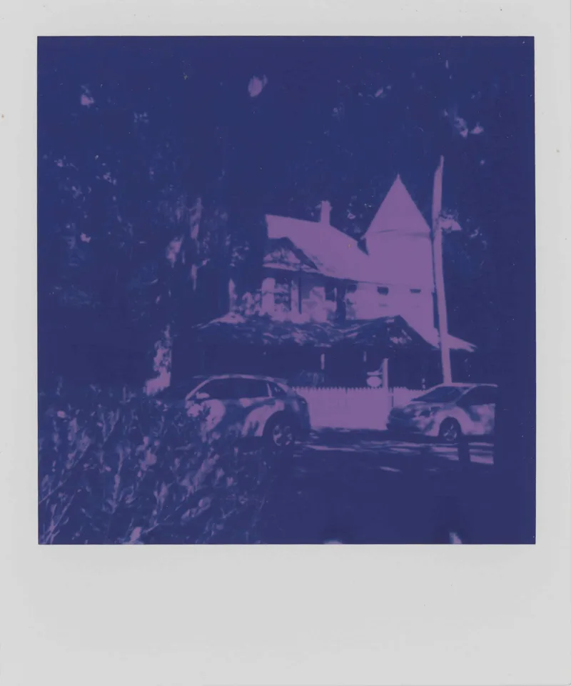Micanopy, FL. May 2026 shot on Polaroid Purple 600 with a Polaroid OneStep, by Jeremy McGuire