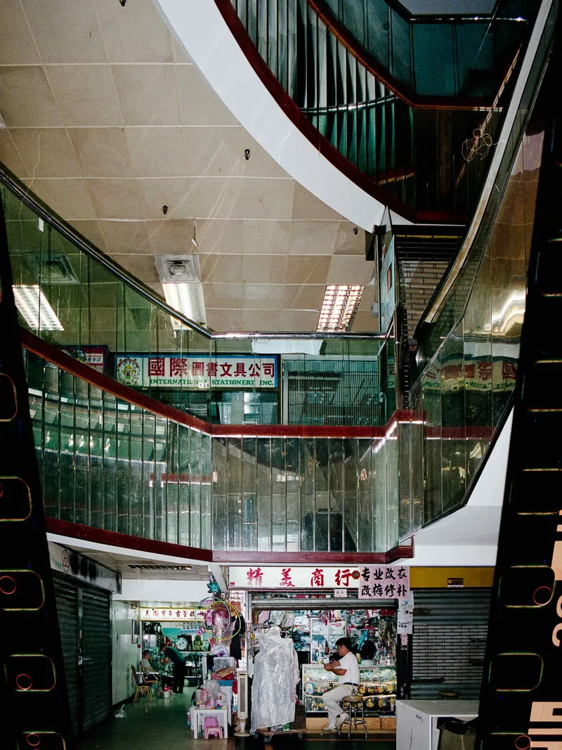 Chinatown Mall shot on Kodak Portra 400 with a Canon F-1, developed at Luster Photo, by Roshan Jacob