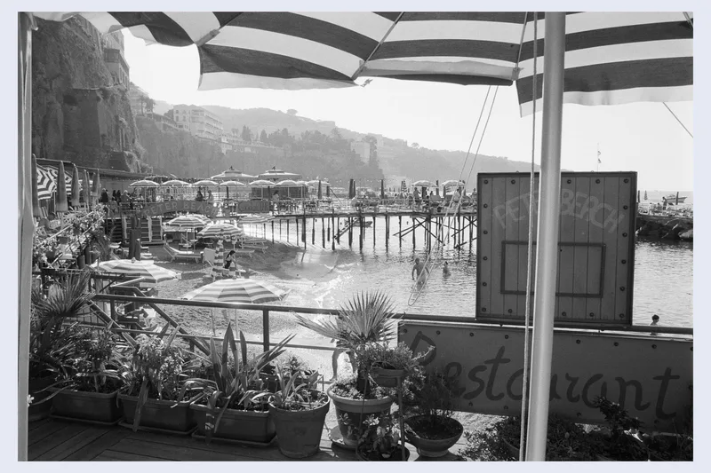 Beach Club shot on Ilford HP5 Plus 400 with a Canon AE-1, developed at Pro Camera, by Leland