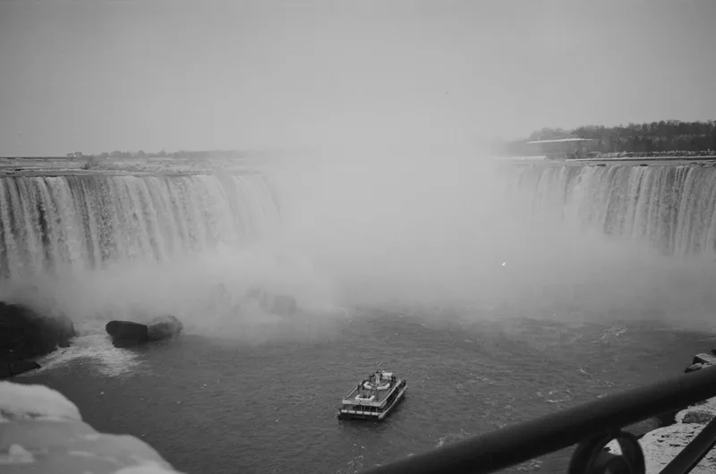 Niagara Falls - December 7, 2025 shot on Ilford XP2 Super 400 with a Canon SureShot85, developed at Carman’s Fotosource, by Leela