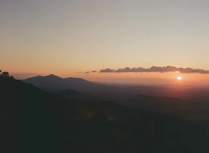 Blue Ridge Parkway Sunrise shot on Kodak Gold 200 with a Mamiya M645, developed at Robert's Camera, by Drew
