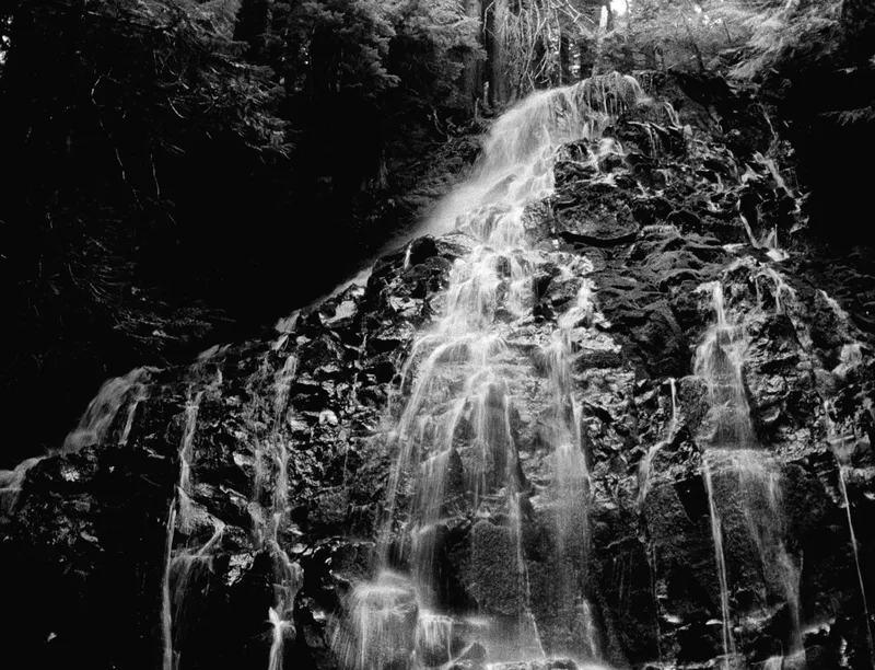 Ramona Falls shot on Lomography Orca 110 with a Pentax Auto 110, by Jeremy Kruse