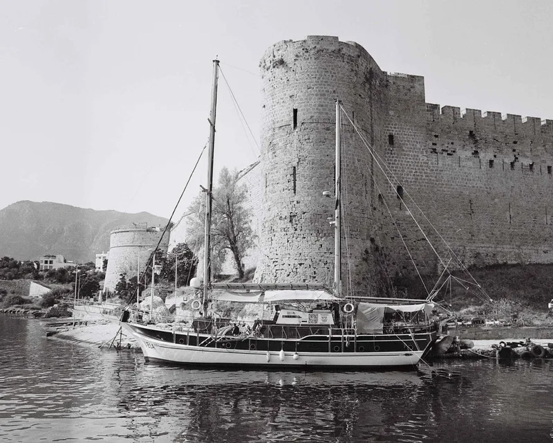 Kyrenia Harbour, Cyprus shot on Ilford XP2 Super 400 with a Praktica BC1, developed at Photo Net, by Ibrahim Tarzan