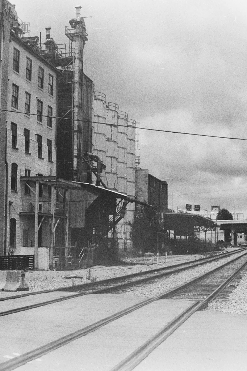 Industry shot on Kodak Tri-X with a Nikon FM, developed at Home / Self-Developed, by Ryan Jensen