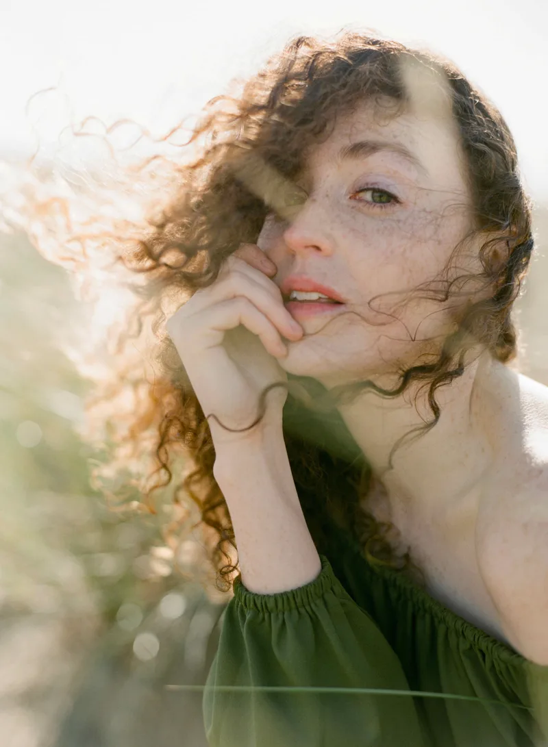 Shaylyn in Sonoma Coast shot on Fujifilm Pro 400H with a Contax 645, developed at Richard Photo Lab, by radostina