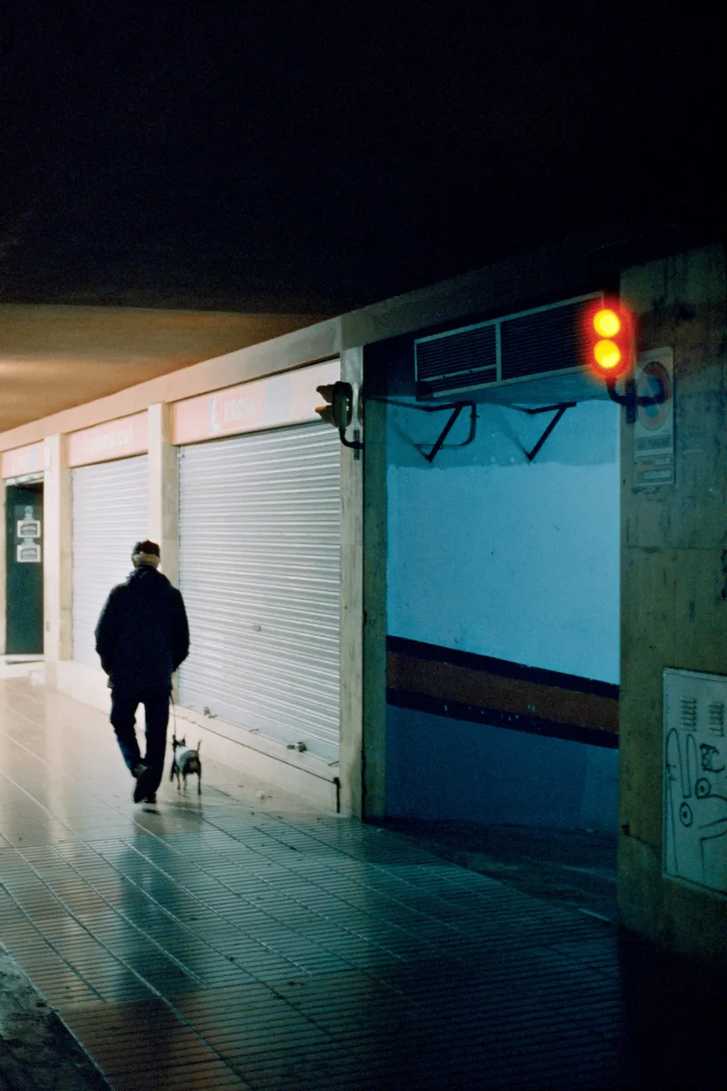 Nightly Walk shot on Cinestill 800T with a Canon A-1, developed at Foto Weckbrodt, by Chillsburg