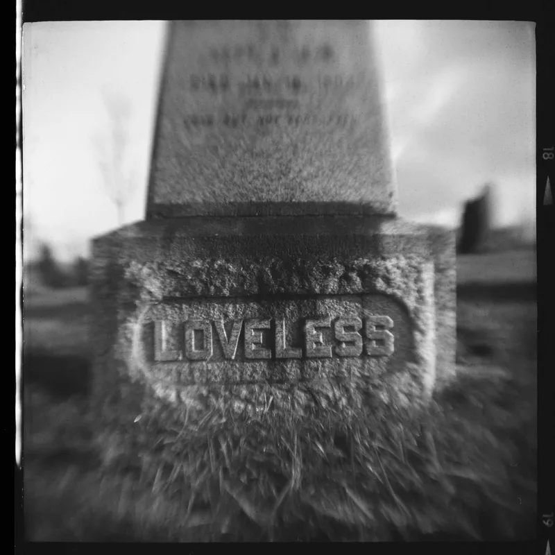 loveless shot on Ilford Ortho Plus 80 with a Kodak Brownie Hawkeye Flash, developed at Home / Self-Developed, by PB