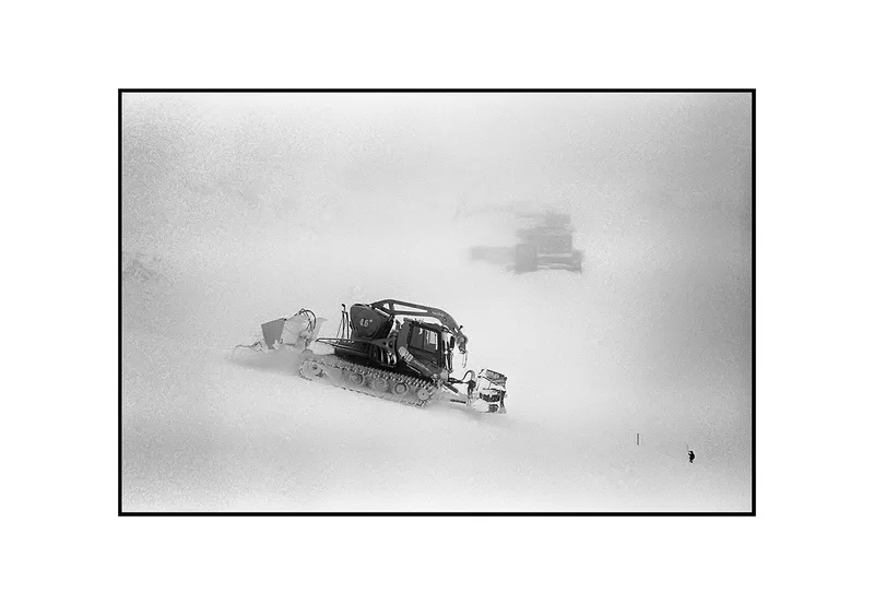 Snow plow shot on unknown manufacturer unknown film with a Olympus Trip 35, by Christian