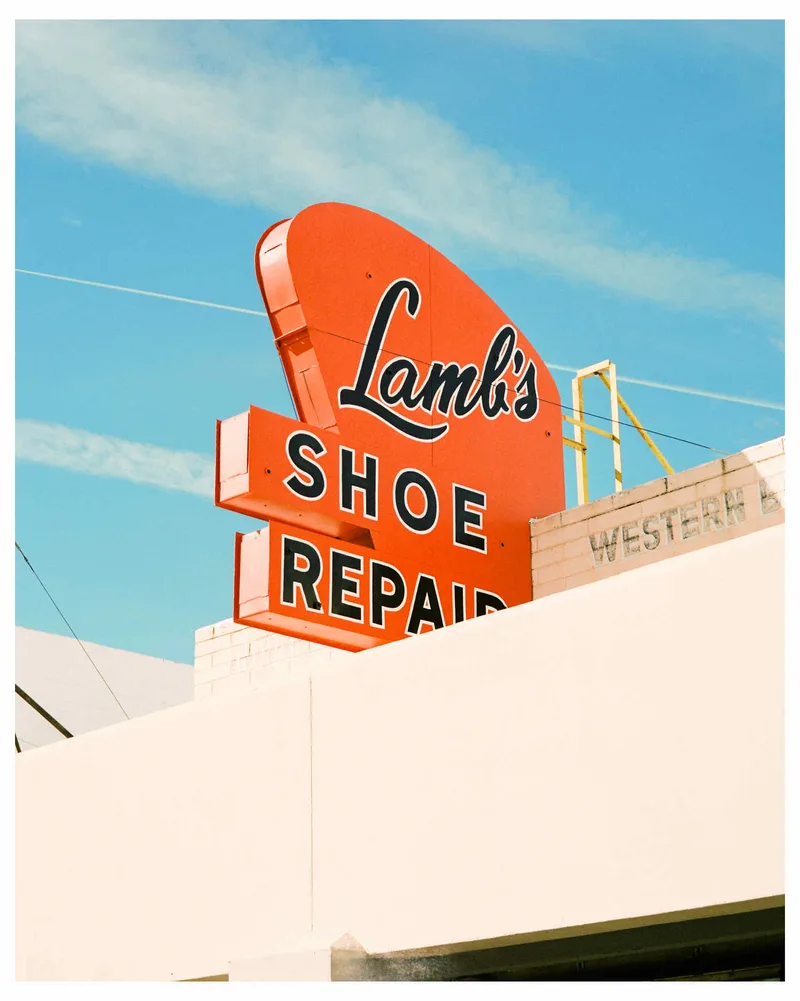 Shoe repair shot on Kodak Gold 200 with a Fuji GA645Zi, developed at Wilson Camera, by Trevor McGoldrick