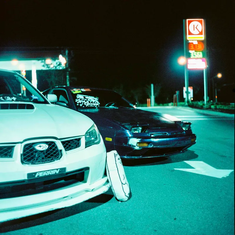 S#*T Boxes shot on Cinestill 800T with a Mamiya C33, developed at Calagaz Photo, by Nathan Ramos