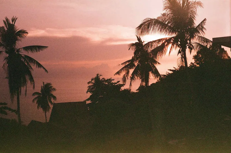 Sunset. Thailand shot on Fujifilm Superia 200 with a Smena 8M, by Nanette
