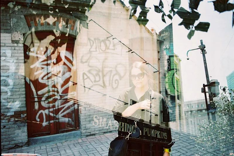 Double pumpkin shot on Kodak Portra 400 with a Canon EOS Rebel G, developed at Dichroic Lab, by Carlos White