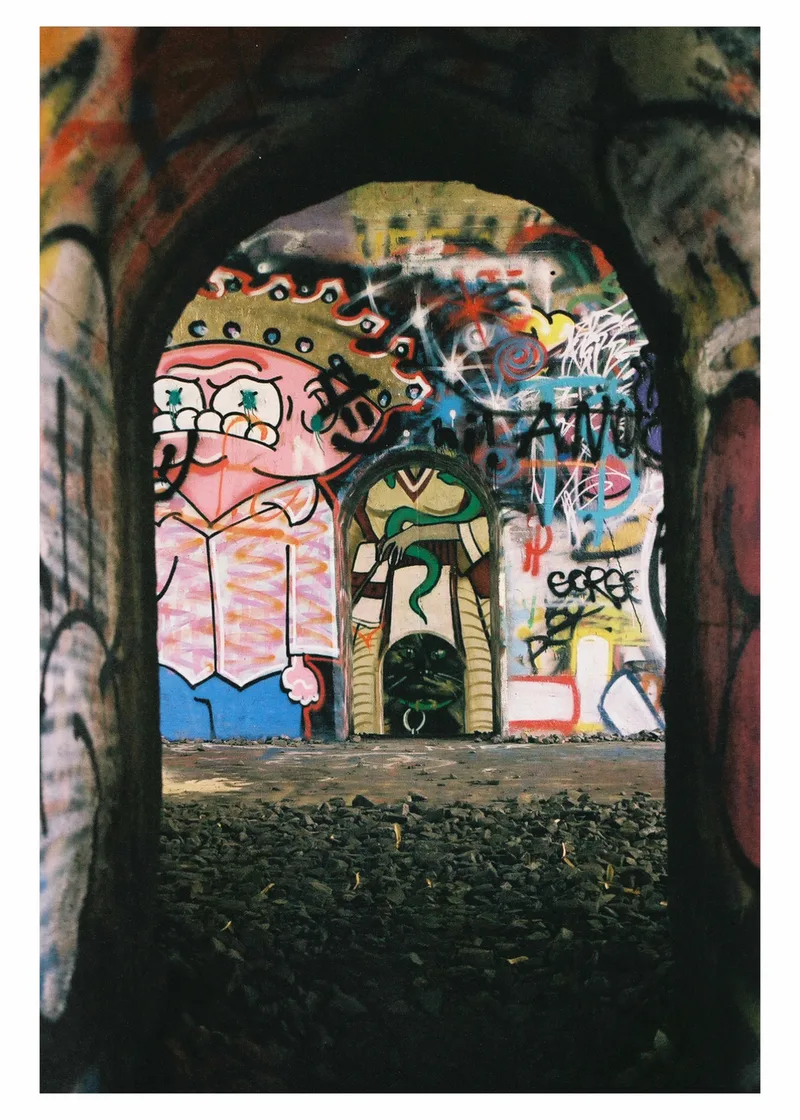Graffiti Haven shot on Fujifilm Superia X-TRA 400 with a Canon EOS Rebel 2000, by Jake S.