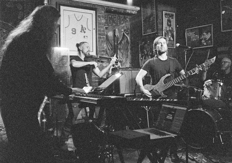 Kayo Dot @ Reggie's 2026-01-15 shot on Kodak T-Max P3200 with a Agat 18, developed at Film Developing Co, by dave carpenter