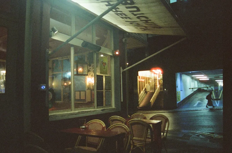Cinestill 800T in Brighton shot on Cinestill 800T with a Chinon CE-4S, developed at Sopher Photographic, by Analogue Evelyn