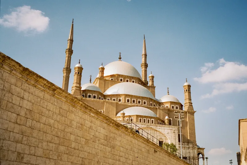 Cairo Citadel | Muhammad Ali Mosque shot on Cinestill 50D with a Voigtländer Bessa R4A, developed at The Photo Spot, by Richard Vialet, ASC