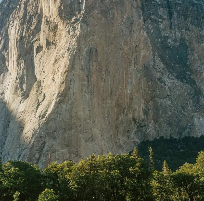 Base of El Capitan, Yosemite Valley, CA. shot on Kodak Portra 160 with a Yashica Mat 124G, developed at Bay Photo Lab, by gregor egan