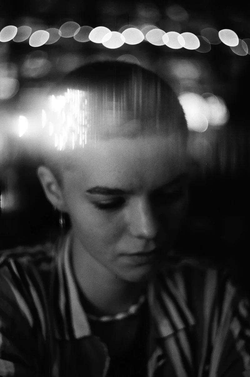 Misza feat. A Broken Shutter shot on Ilford Delta 400 with a Zenit 11, developed at Home / Self-Developed, by Jakub