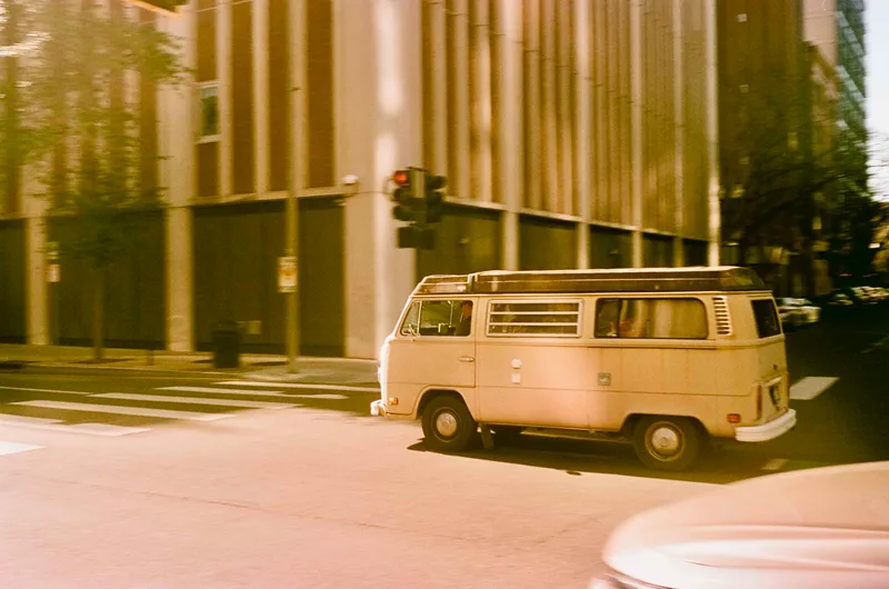 Passing by shot on Santa film Color 100 with a Minolta Hi-Matic F, developed at Taylor House Studios, by Ray