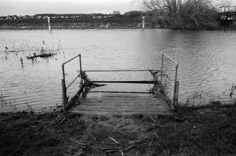 Fishing Spot shot on Kodak T-Max 400 with a Miranda MS-3, developed at Not Quite North, by Meengamer