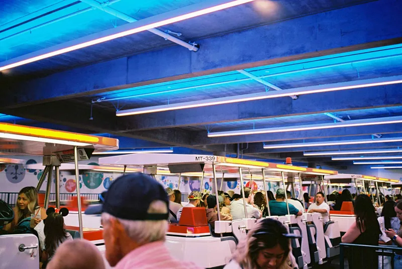 Disneyland Trams shot on Kodak Ektar 100 with a Leica M6 Classic, developed at J&F Photo Lab Inc, by Anthony Balboa