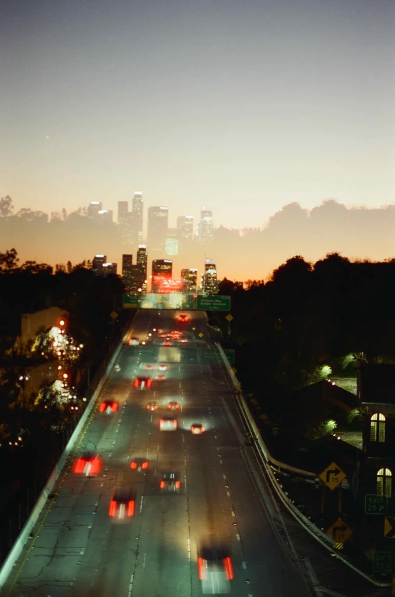 Double DTLA shot on Cinestill 800T with a Contax G1, by Hann Can