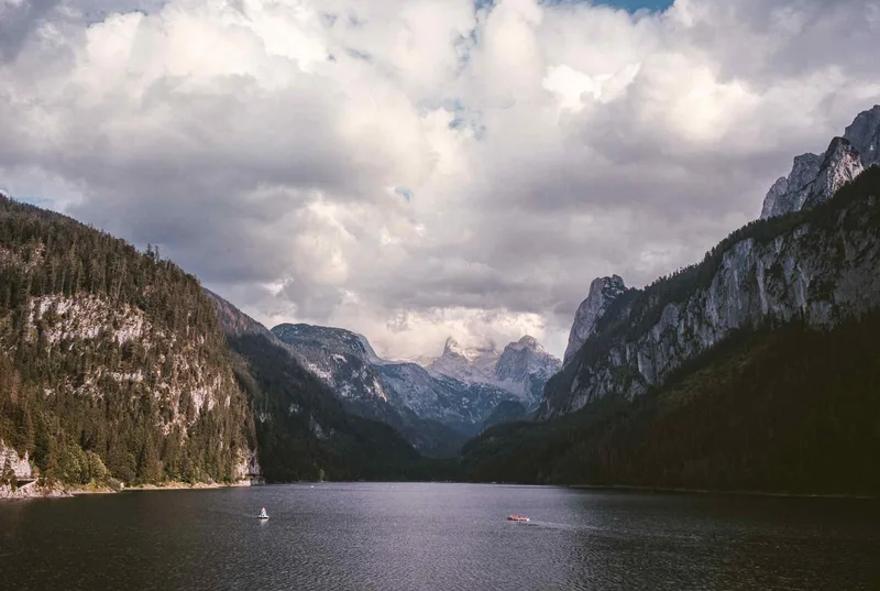 Lake Gosau shot on Kodak Ektar 100 with a Fuji GSW690II, by Sven