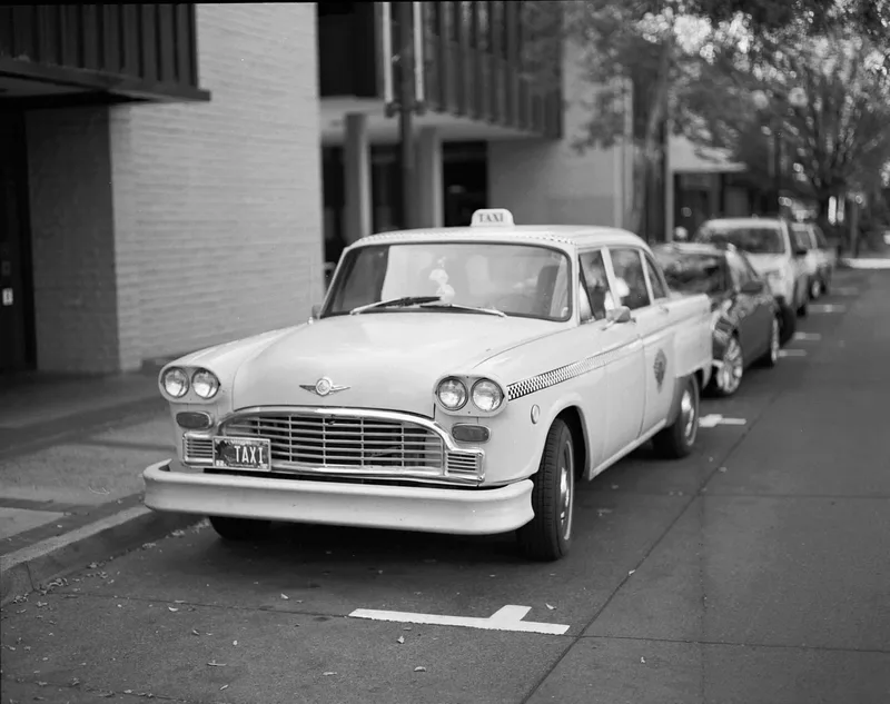 Cab shot on Kodak TMax with a Pentax 6x7, by LordSenneian