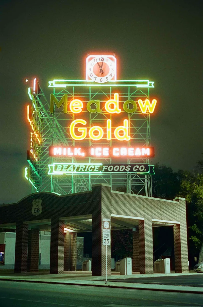 Meadow Gold shot on Cinestill 800T with a Minolta SR-T 202, developed at Apertures Photo- Tulsa, OK, by Grant Beirute