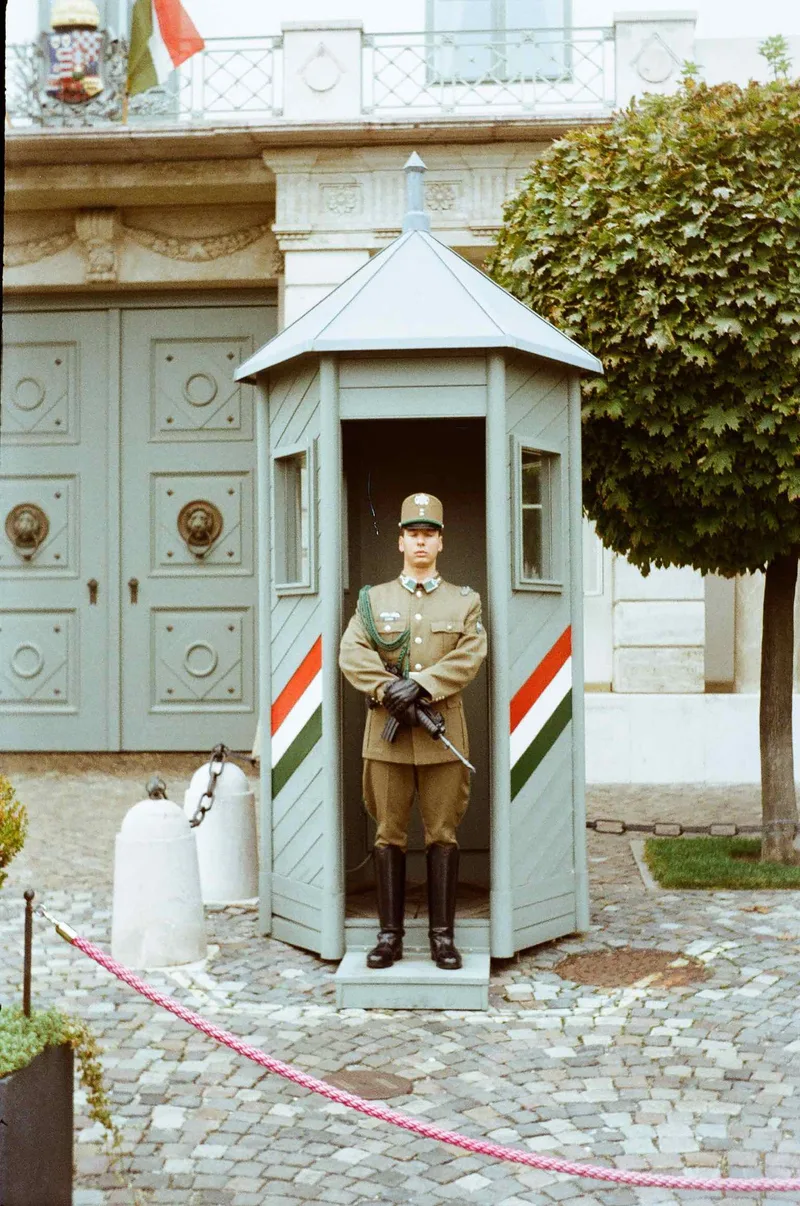 Guard, Budacastle with a Beirette VSN, by Gab