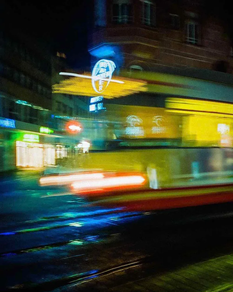 Cinestill Express shot on Cinestill 800T with a Ricoh FF-90, by Drew Eisen