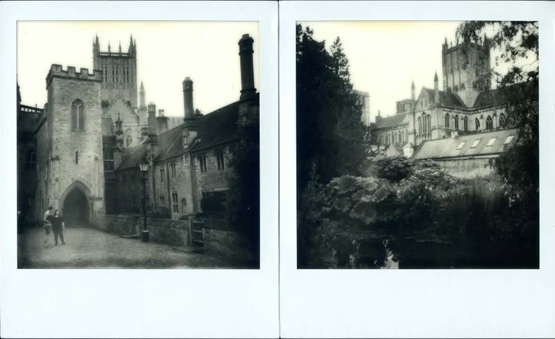 Cathedral townscapes shot on Polaroid B&W i-Type with a Polaroid Impulse AF, developed at Instant Film, by MelvynJ
