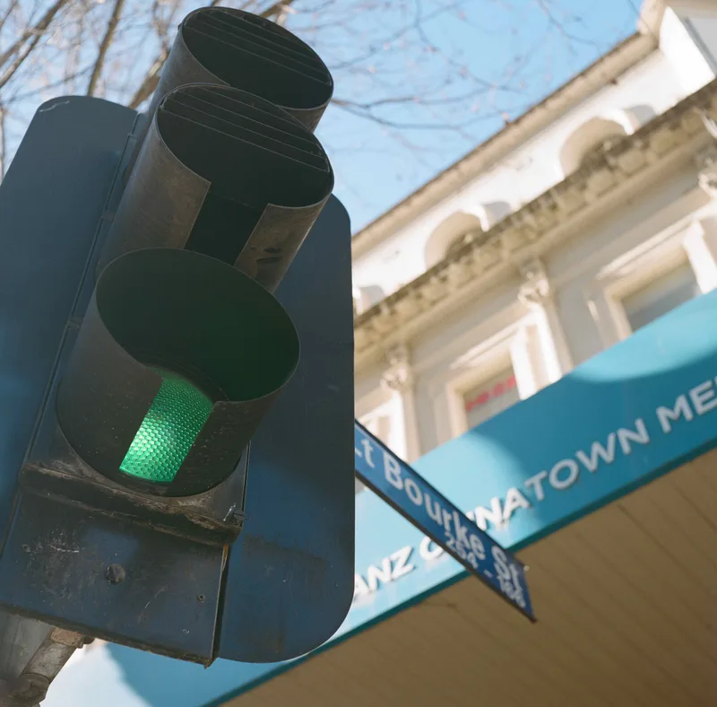 Green Light, 2023. shot on Kodak Portra 400 with a Rolleicord Va, developed at Halide Express, by Flavius Aaron Thompson