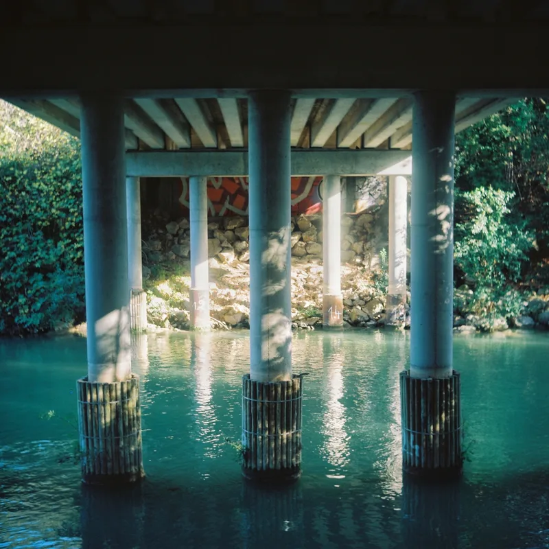Under the Bridge II shot on Kodak Portra 800 with a Lubitel 166, developed at Photobleue St Gély du Fesc, by Edbz